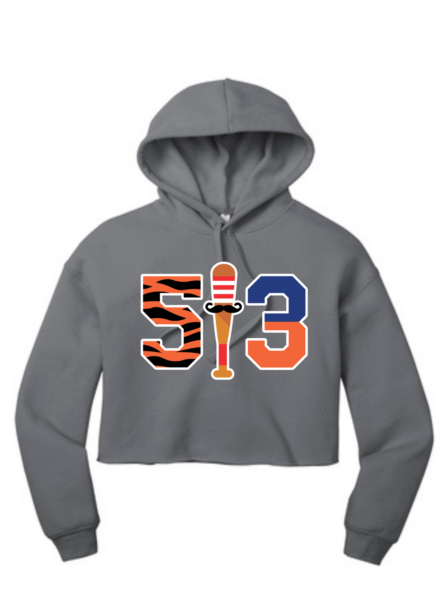 The "IMac" Special 513 Cropped Hoodie - Storm