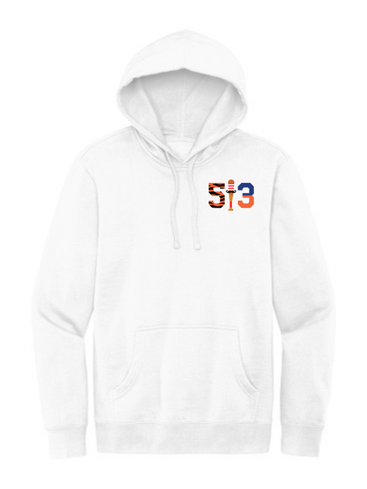 513 Hoodie - Mini Logo - White